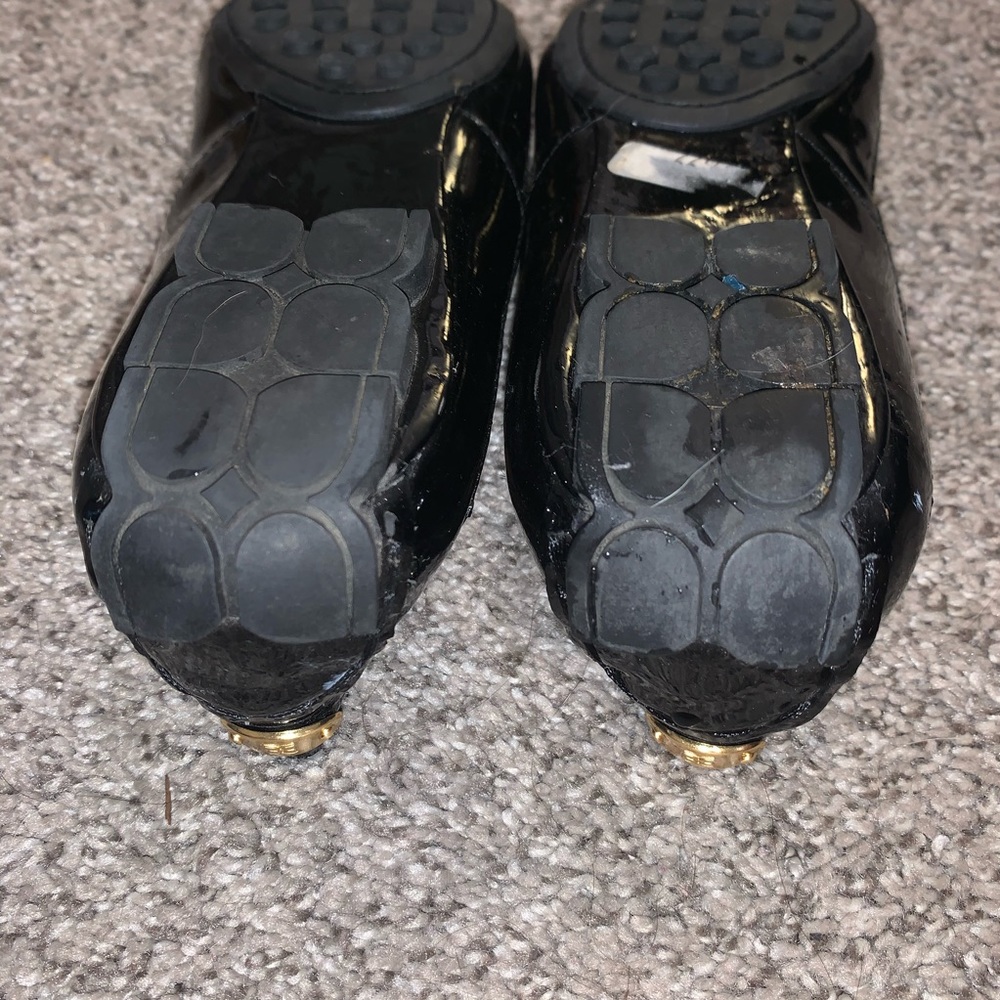 BCBGMaxAzria Pony hair brown and black cheetah black patent leather flats 5.5 - Picture 9 of 11